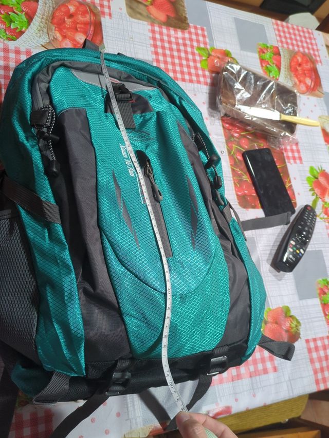 Mochila senderismo 40L - Gris-Verde