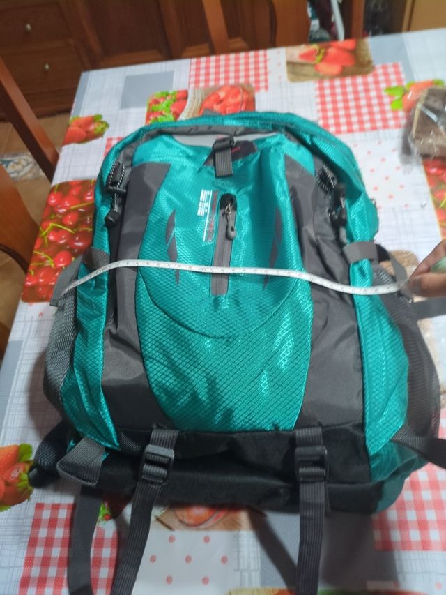 Mochila senderismo 40L - Gris-Verde