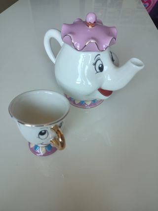 Tetera y taza Mrs Potts Chip