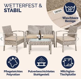 Conjunto de muebles balcón