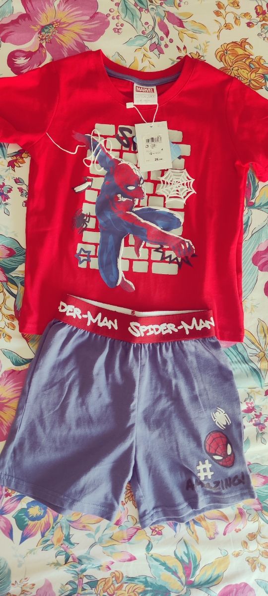 Pijama Spiderman niño - algodón Marca Marvel.