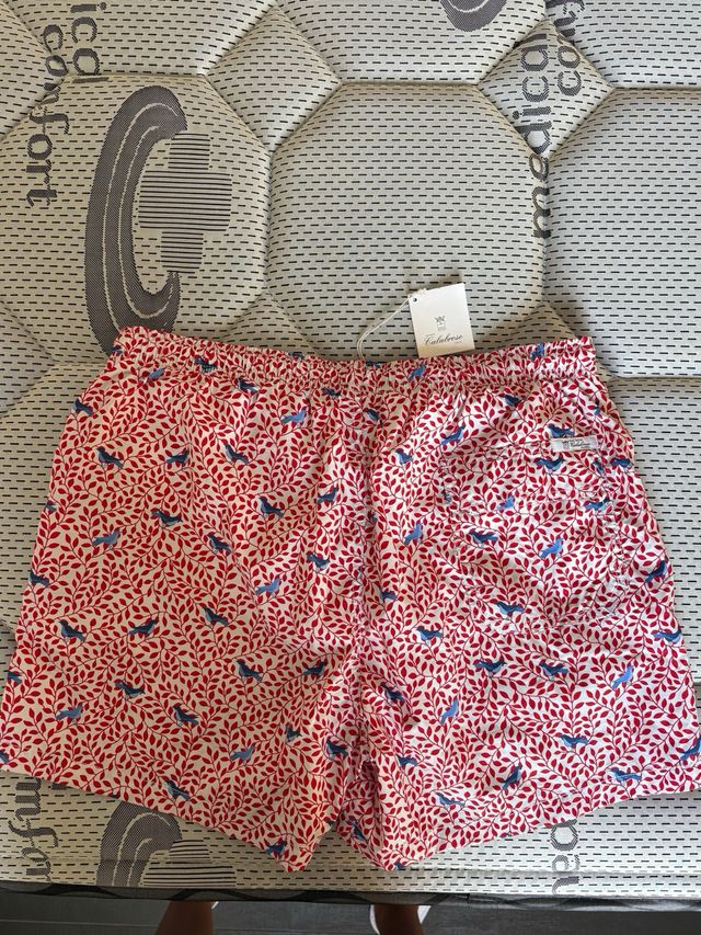 Bañador Calabrese L - Rojo y Azul