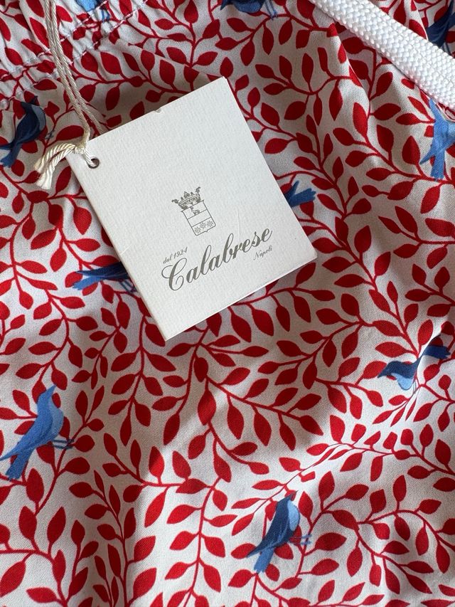 Bañador Calabrese L - Rojo y Azul