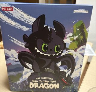 Pop Mart toothless how to train yourDragons Labubu