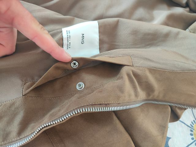 Chaqueta fina marrón hombre