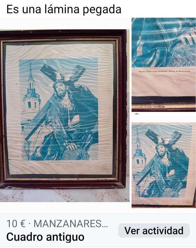 Cuadro antiguo Padre Jesús de Perdón