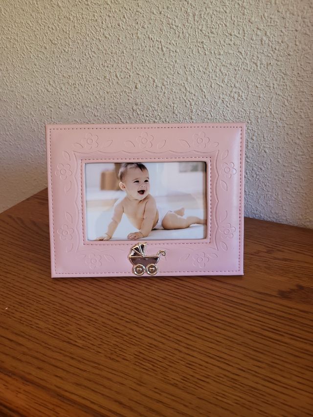 Marco fotos bebé - Rosa