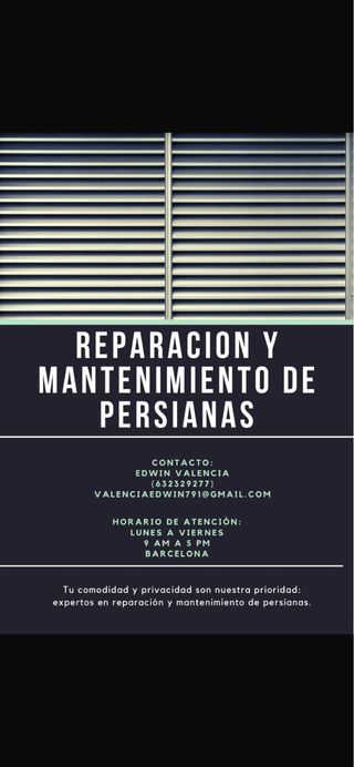 Reparación persianas - Barcelona