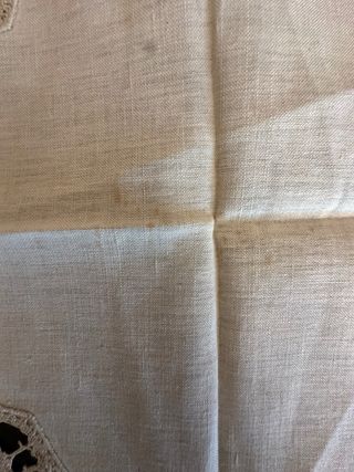 Tovaglia pizzo tombolo beige antico