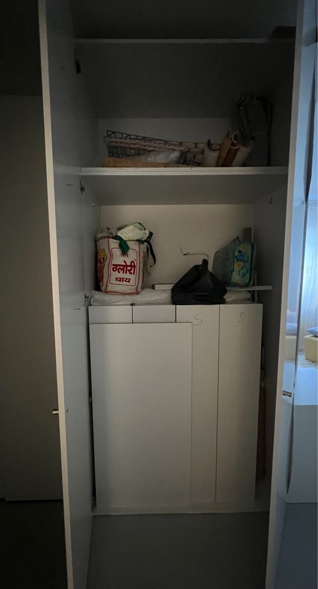 Armario blanco 2 puertas - a medida 267x124x65cm