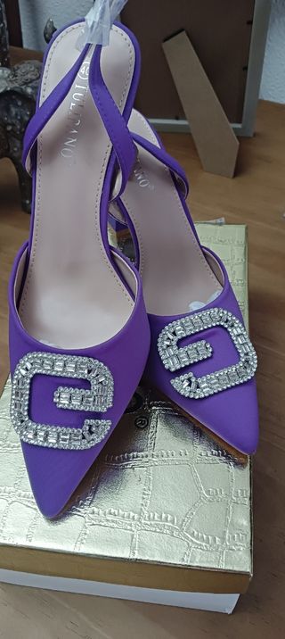 Zapatos Morados tacón - Nuevos