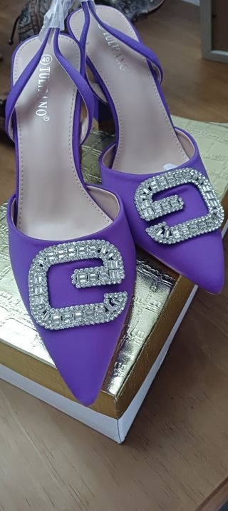 Zapatos Morados tacón - Nuevos