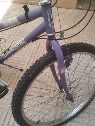 Bicicleta BH montaña lila