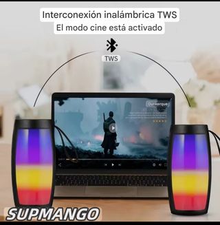 Altavoz Bluetooth con luces LED. SUPER PRECIO!!! 