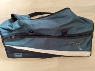 Bolsa Puma deporte azul-blanca