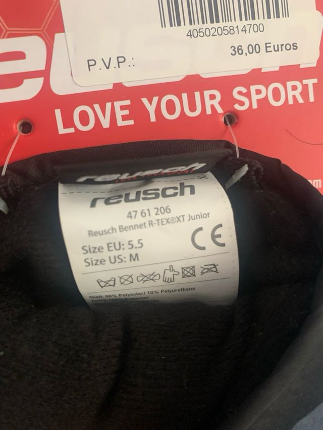 Guantes Reusch esquí - negros y amarillos