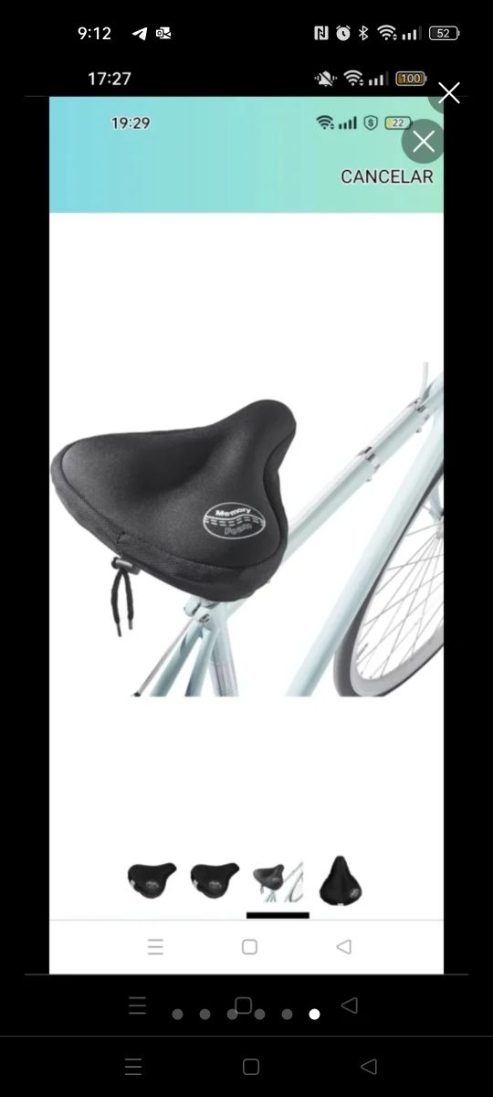 Funda sillín bici gel CRIVIT memory foam
