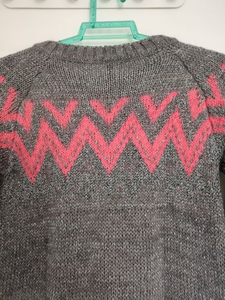 Jersey Bershka M - Gris/Rosa