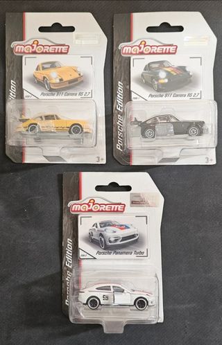 3 Miniaturas Porsche Majorette