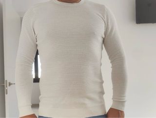 Jersey Zara Man blanco