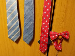Lote corbatas y pajarita