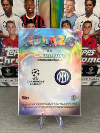 Samuel Eto’o Golazo Insert Topps Chrome