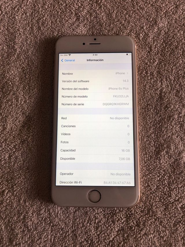 iPhone 6s Plus 16gb Gold