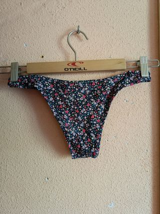 Bikini Flores Negro
