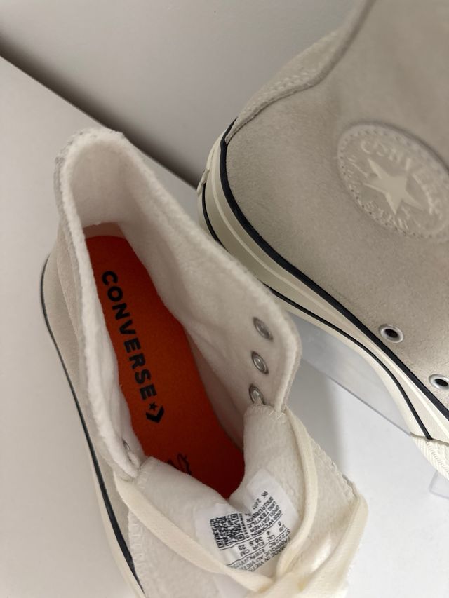 Converse plataforma gris