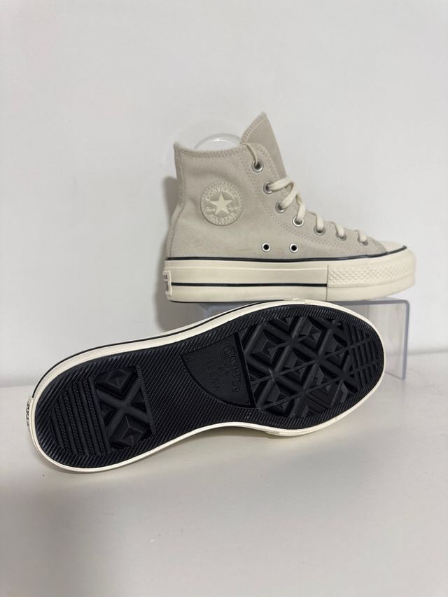 Converse plataforma gris