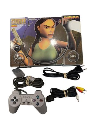 CONSOLA PS1 SCPH-7502 CON DISEÑO PERSONALIZADO + MANDO + CABLES