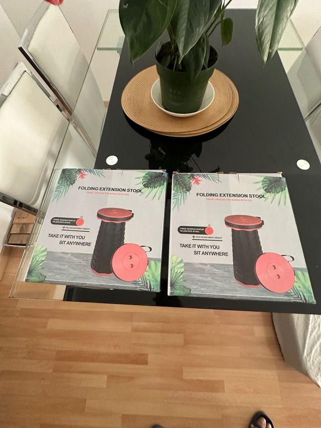 2 Taburetes Plegables Extensibles