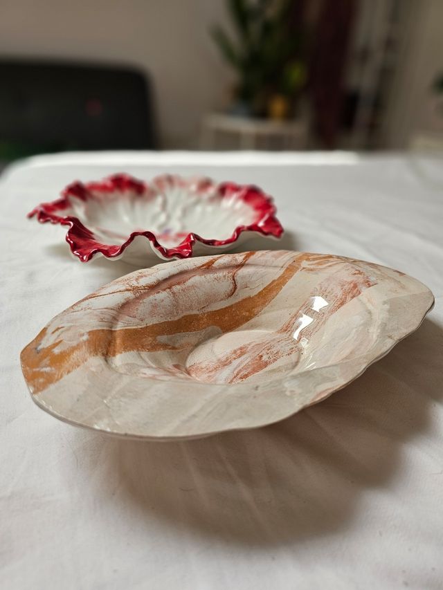 2 Cuencos cerámicos decorativos