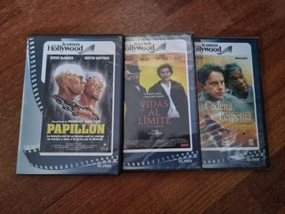 3 DVD: Papillon, Vidas al Límite, Cadena Perpetua