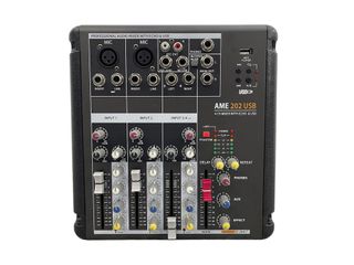 MESA DE MEZCLAS AMS AME 202 USB 4 CH CON CAJA