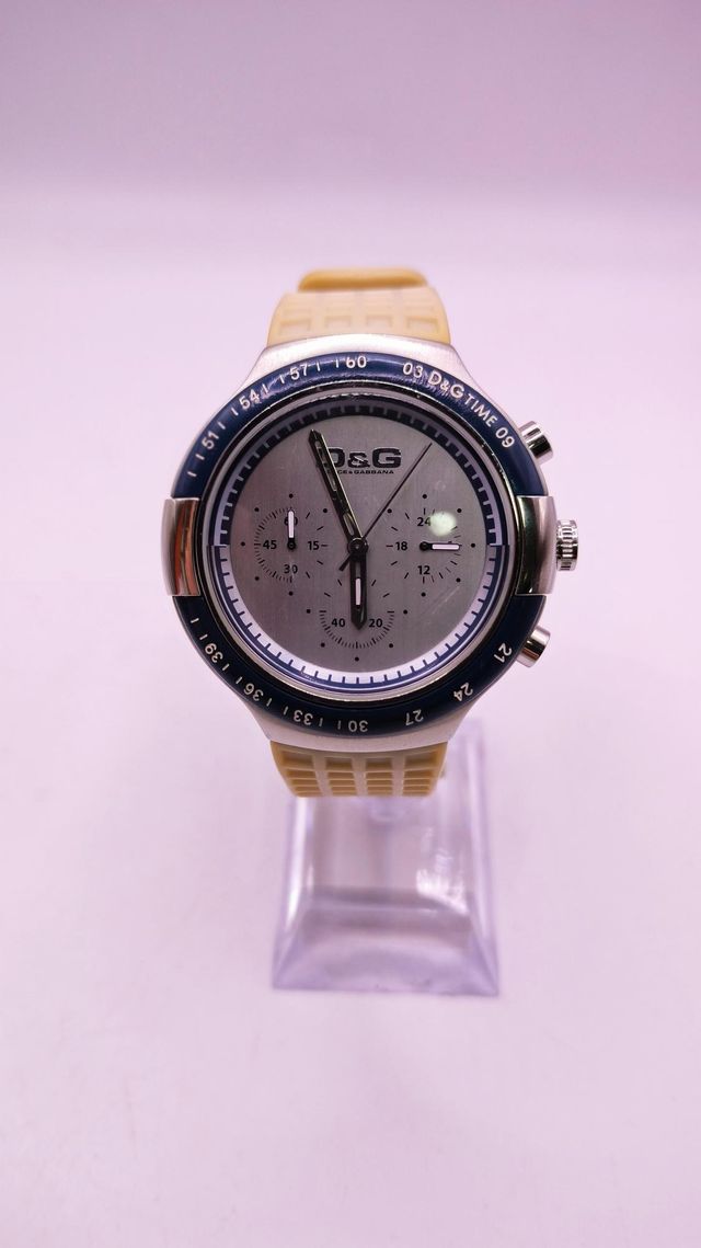 RELOJ DE PULSERA D&G  TIME 09 GRIS Y AZUL