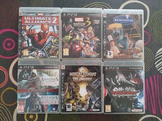 6 Juegos PS3 - Acción, Aventura, Lucha