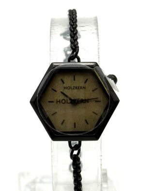 RELOJ DE PULSERA HOLZKERN NEGRO