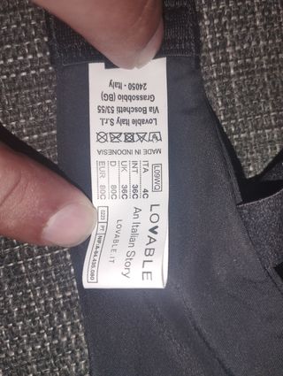 Sujetador negro Lovable