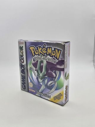POKEMON EDICON CRISTAL GAMEBOY COLOR + CAJA + CARTON INTERIOR