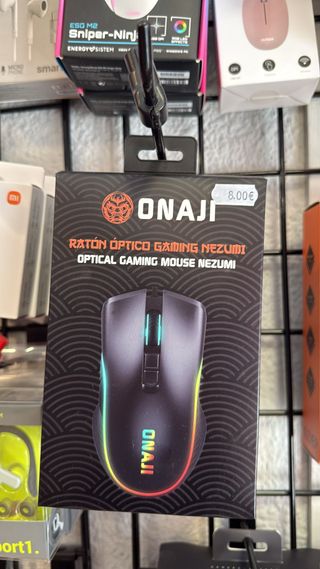  Ratón Gaming ONAJI Nezumi – Óptico RGB – NUEVO 