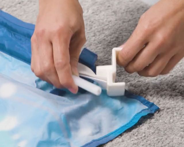 Dosel cama infantil azul - 90cm