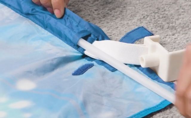 Dosel cama infantil azul - 90cm