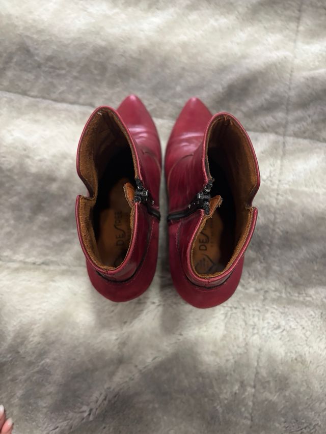 Botines rojos mujer nº 37