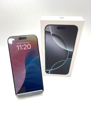IPHONE 16 PRO MAX 256GB BATERIA 100%  BLANCO + CAJA