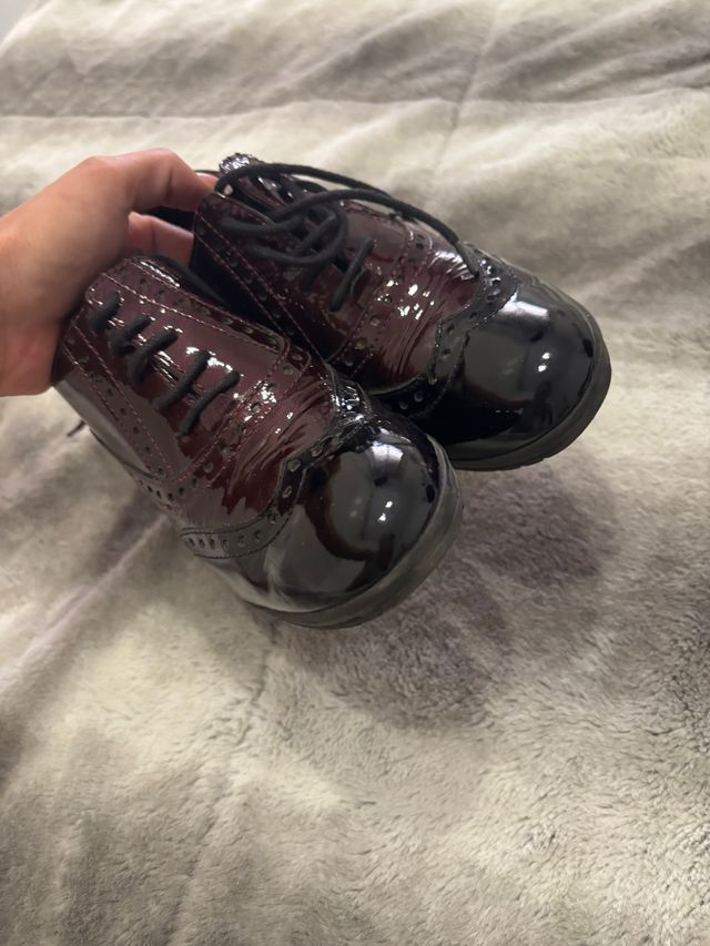 Botines Tacon Mujer 36 Marrón Negro