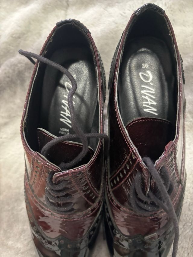 Botines Tacon Mujer 36 Marrón Negro