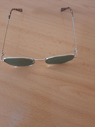 Gafas sol mujer - verdes & plata