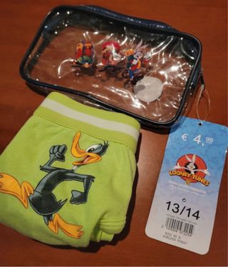 Calzoncillos Looney Tunes niño - 13/14 con funda