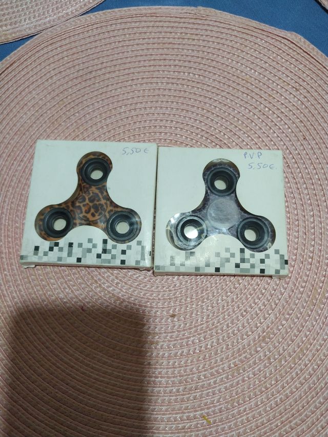 2 Spinners leopardo/cinza